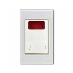 ABE CRYSTAL C1T-20A white electrical switch