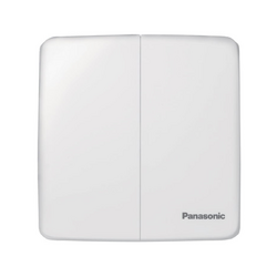 Set of 2 quick-plug reversing E switches 250V-10A Panasonic WMT596-VN white