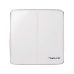Set of 2 quick-plug 2-way C switches 250V-16A Panasonic WMT504-VN white