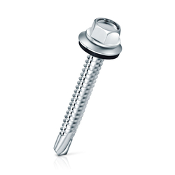 Hexagonal self-tapping screws box, with heat-resistant washer Patta M5.5x100mm (150 pcs)