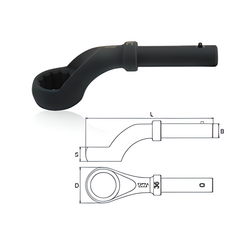 Cờ lê búa đóng 520mm Toptul AAAUA5A5