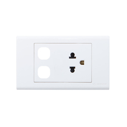 Ổ cắm đơn 3 chấu 16A SINO S18UEXX (2 lổ)