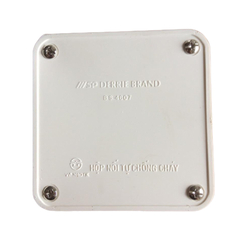 Hộp nối dây tự chống cháy 80x80x50 SINO E265/1X (có lổ)