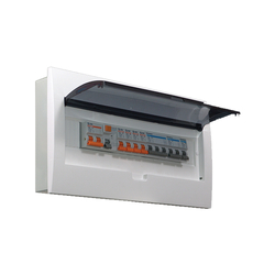 Tủ điện âm tường mặt nhựa 14-18 đường SINO E4FC14/18L