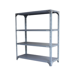 4-tier V-hole iron shelf