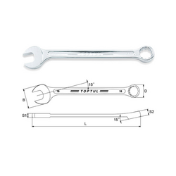 Cờ lê vòng miệng 15mm Toptul AAEW1515