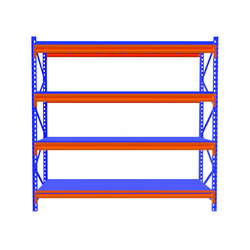 Medium duty shelf D2000xR600xC2000mm 4 metal floors
