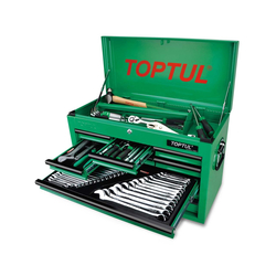 TOPTUL GCBZ186A 9-compartment tool cabinet with 186 pieces