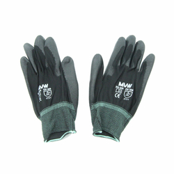 Găng tay bảo hộ MVW màu đen phủ PU lòng bàn tay MVW-BPPC-300M (SP78-ND9.2) size M
