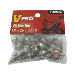 Vít bắn tôn M5x25 VPRO V2019060 túi 30 cái