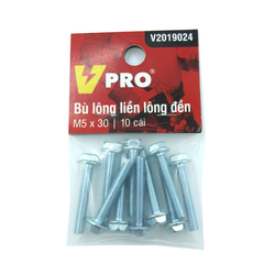 Bù lông liền lông đền M5x30 VPRO V2019024 túi 10 cái