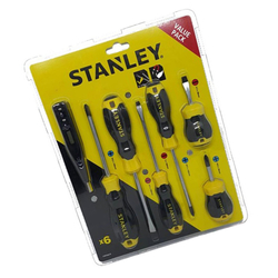 Bộ tua vít 6 cây có từ, tặng kèm bút thử điện Stanley STMT66679