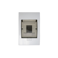 Nanoco NDP104 2-4 way metal base plastic panel electrical cabinet