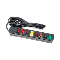 4-socket, 4-switch power outlet, 5m wire, 1000w/250v LiOA 4SOF5