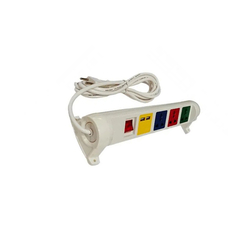 Ổ cắm điện đa năng xoay có cổng sạc USB 5V-1A 4 ổ cắm dây 3m trắng 2200W - 3300W LiOA 4D32WN2XUSB