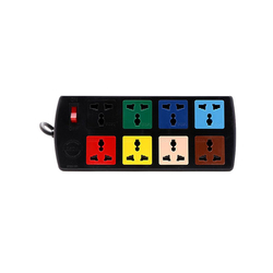 Ổ cắm điện đa năng 8 ổ cắm 1 công tắc dây 3m 2200W - 3300W LiOA 8D32N