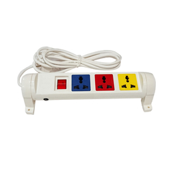 Ổ cắm điện đa năng xoay 3 ổ cắm dây 3m trắng 2200W - 3300W LiOA 3D32WN2X