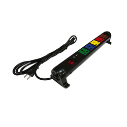 Ổ cắm điện đa năng xoay có cổng sạc USB 5V-1A 6 ổ cắm dây 3m 2200W - 3300W LiOA 6D32N2XUSB