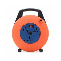 Ổ cắm điện quay tay- cuộn dây kín kiểu xách tay loại 10m 3 lõi dây 15A LiOA XTD10-3-15A