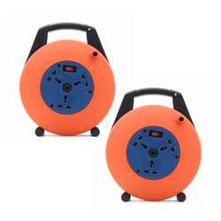 Ổ cắm điện quay tay- cuộn dây kín kiểu xách tay loại 10m 3 lõi dây 13A LiOA XTD10-3-13A