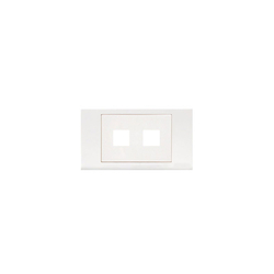 Mặt lỗ vuông viền thẳng mặt 2 lỗ LiOA E18S2X