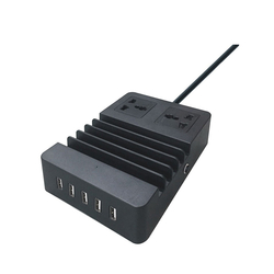 Trạm sạc thông minh 1250W đen (125V/10A) LiOA 2D22N5USB