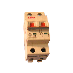 2-pole circuit breaker, 63A current, LiOA MCB2063/6