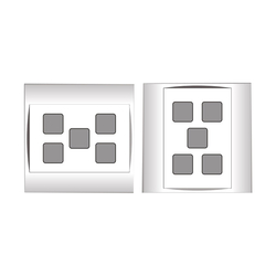 Mặt 5 lỗ và viền đơn trắng- Series V20SM LiOA V20SM5X