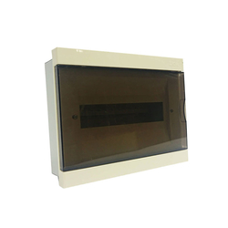 Metal base cabinet contains 12 LiOA SE4FC12LA APTOMATs