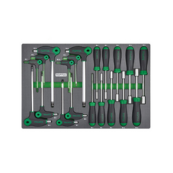 Toptul GED2007 L-shaped pipe set (20 pieces)