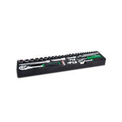 Toptul GM-34330 automatic tightening set (34 pieces) matte type