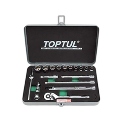 Toptul GCAD1818 1/4inch socket set (18 pieces)