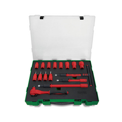Toptul GZC1610 3/8inch insulated wrench and socket set (16 pieces)
