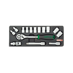 Bộ túyp lục giác 1/2inch Toptul GCAT1502 (15 chi tiết)