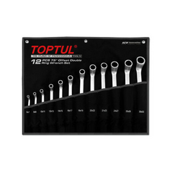 Toptul GPAI1202 75 degree double-ended wrench set (12 pieces)