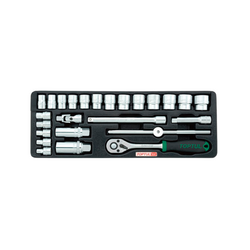 Bộ tuýp vặn ốc 3/8inch Toptul GCAT2502 (25 chi tiết)