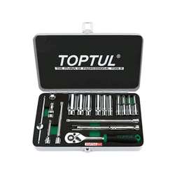 Bộ tuýp bông 1/4inch Toptul GCAD1813 (18 chi tiết)