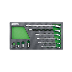 Toptul GEA1001 Open End Wrench Set (10 pieces)