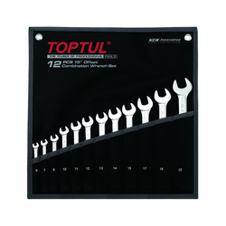 Toptul GPAN1201 8-22mm Open-end Wrench Set (12 pieces)