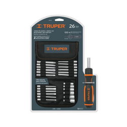 TRUPER JDM-26 Hexagon Screwdriver Set for Fabric Bag (18 pieces)