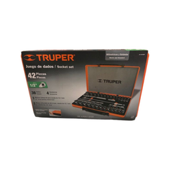 Bộ tuýp 18 đầu khẩu hệ m TRUPER JD-1/2X42MP (42 chi tiết)