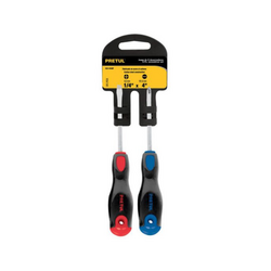 Flat head screwdriver set from PRETUL DUO-1/4X4BP (2 pieces)