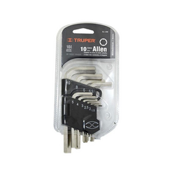 Bộ lục giác hệ m 1.5-10mm TRUPER ALL-10M (10 chi tiết)