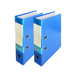Bìa còng F4 7cm 1 mặt si Plus xanh dương