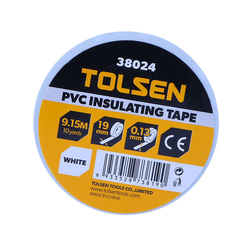 Tolsen 38024 white electrical tape 9.15m