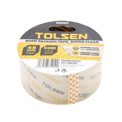 Tolsen 50203 50m transparent super white tape