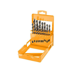 Bộ 19 mũi khoan sắt vàng đen HSS Tolsen 75086