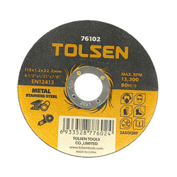 Tolsen 76102 115mm iron and stainless steel cutting disc