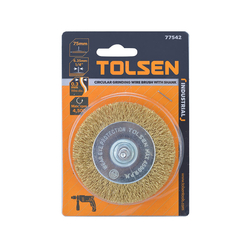 Tolsen 77542 75mm industrial wire wheel