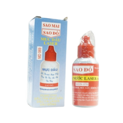 Mực dấu Sao Đỏ xanh